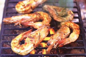 prawns on barbie