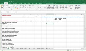tracking sheet