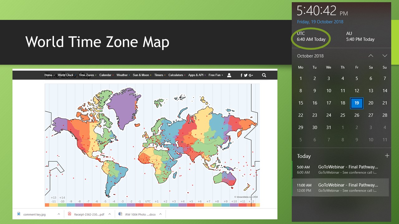 time zones