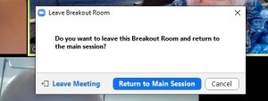 GTO2 return to main room message
