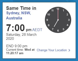 mmo march 28 time zone capture
