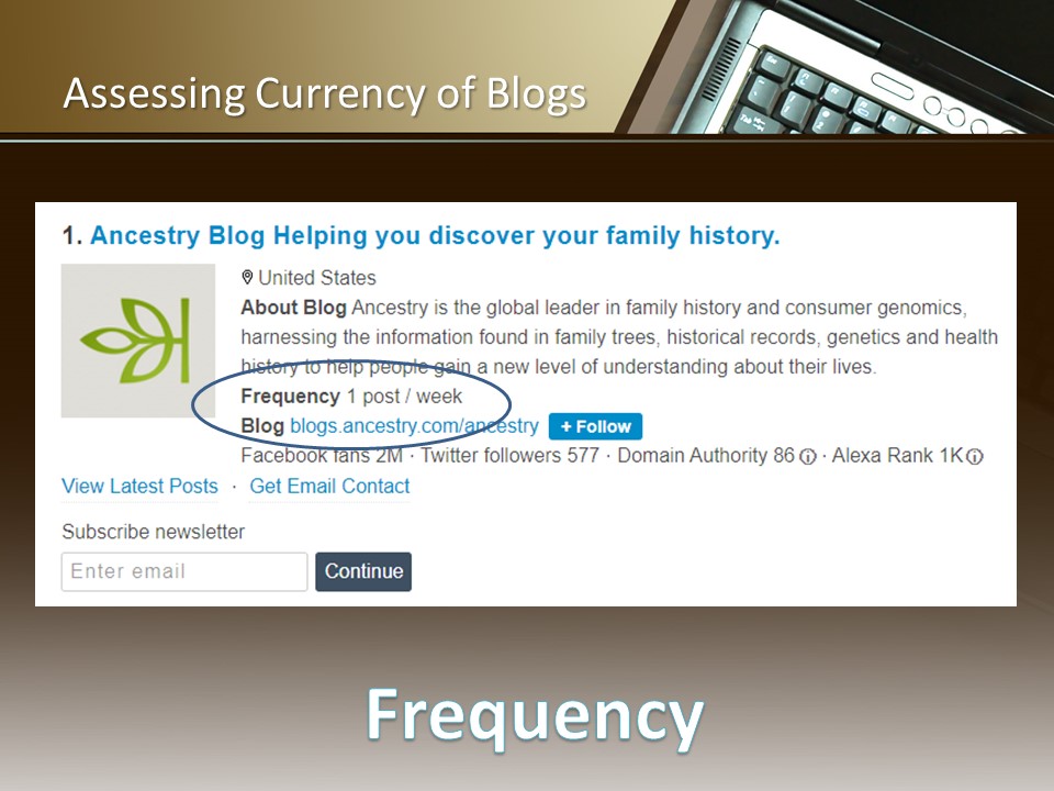 assessing currency