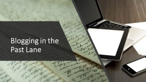 Blogging in the Past Lane course banner
