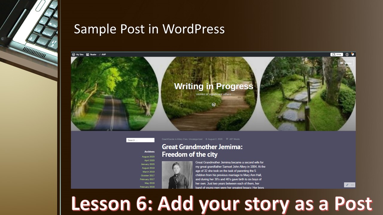 posting to wordpress